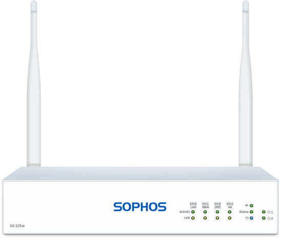 Sophos SG 105w Rev. 3 Security Appliance font