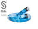 [STP-SLIM-KAT6 0.1 BL] CAT6 Slimpatchkabel, U/FTP, flach, blau (0.1)